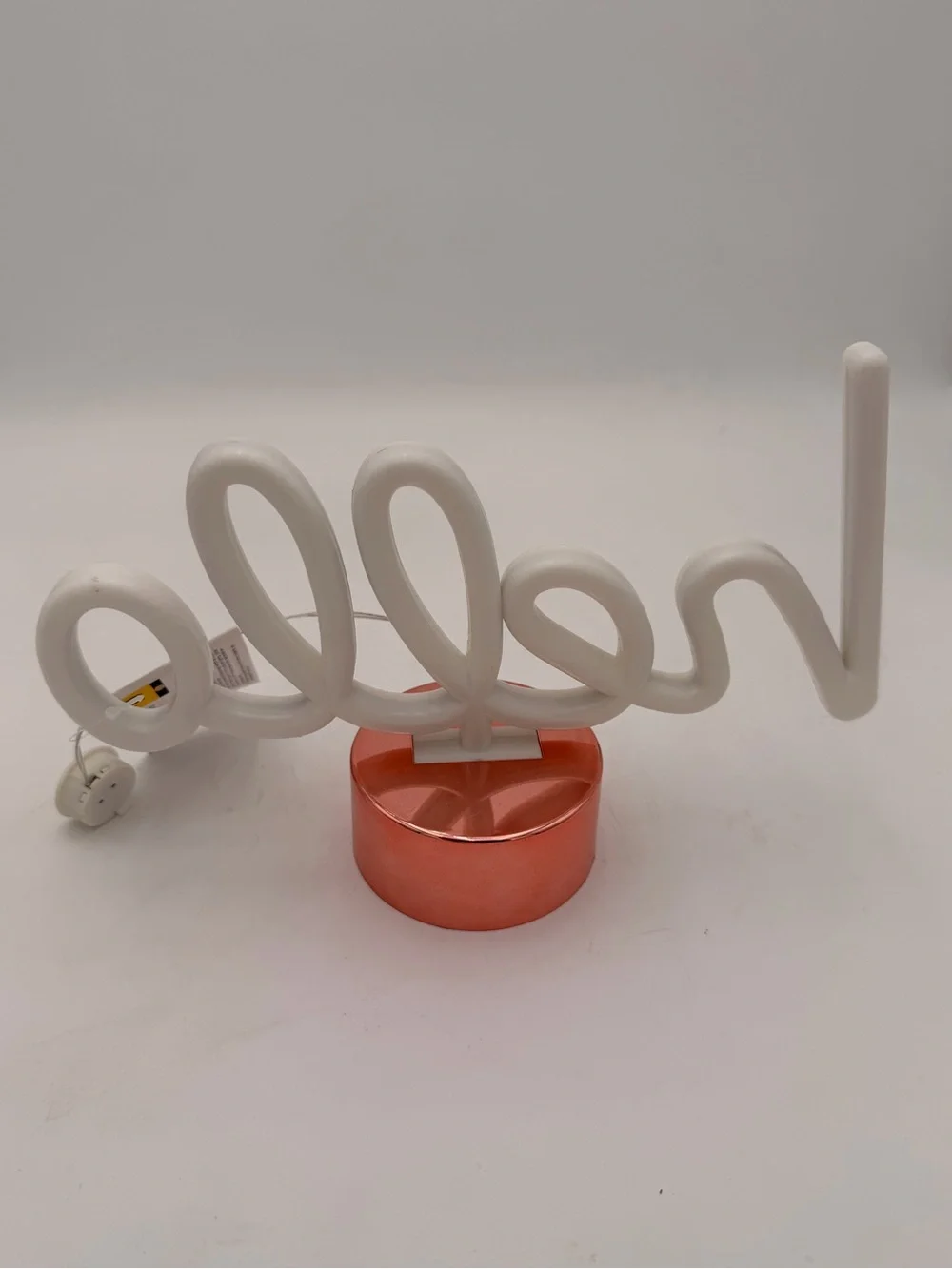 True Living Light Up Hello Sign Table Top Décor